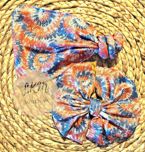 Holographic 4th tiedye bows