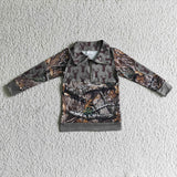 Camo and deer pullover