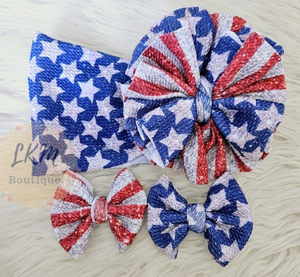 Stars and stripes bows
