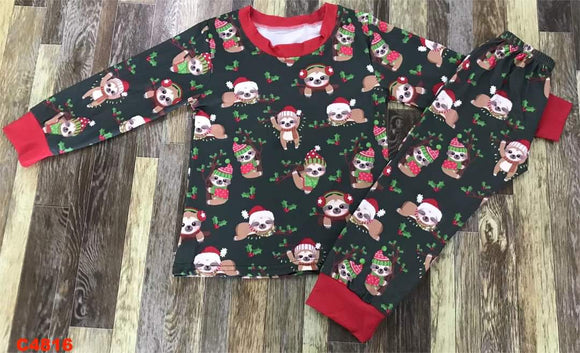 Christmas sloth 2 piece set