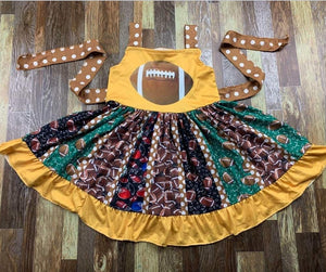 Football twirl dress