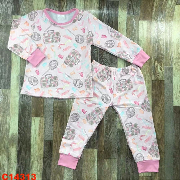 Fish 2 piece set pink