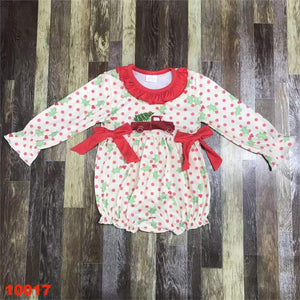 Christmas truck bubble romper