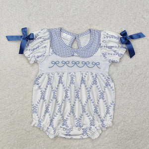 Blue couqette bubble romper