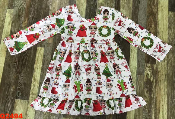 Holiday doll dress