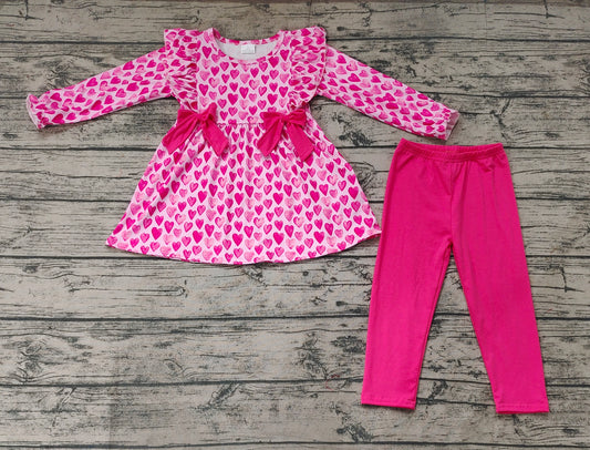 Bows and hearts outfit set