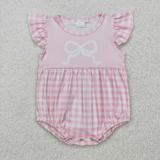 Checkered couqette bubble romper