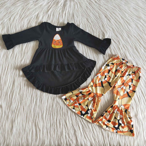 Candy corn bell set