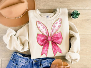Pink couqette bunny ears