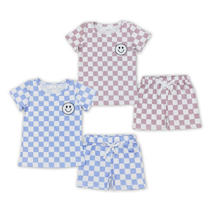 Checkered short sets