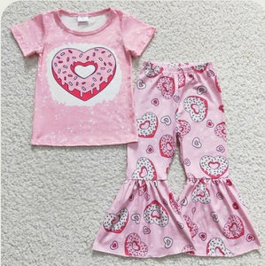 Valentines donut outfit set