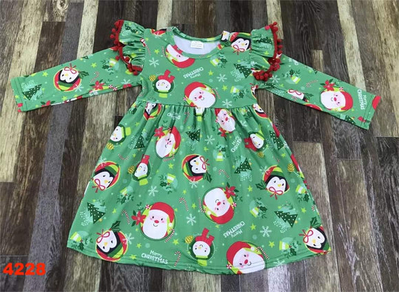 Santas and penguins dress