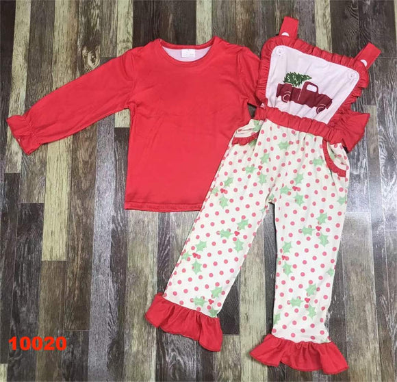 Christmas truck overall set