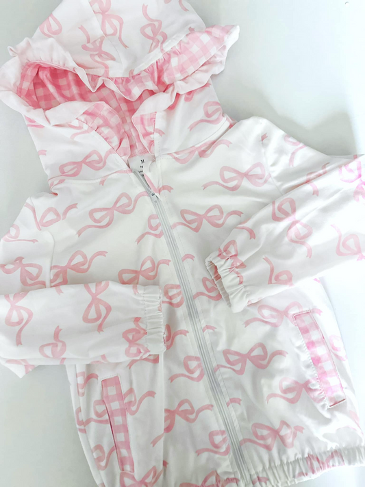 Pink couqette bow jacket