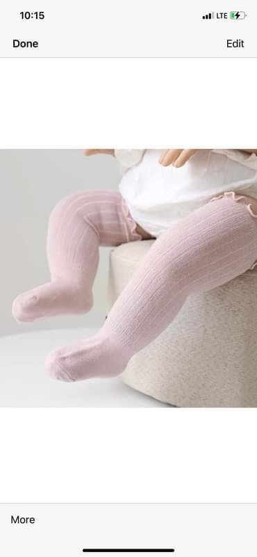 Light pink high socks
