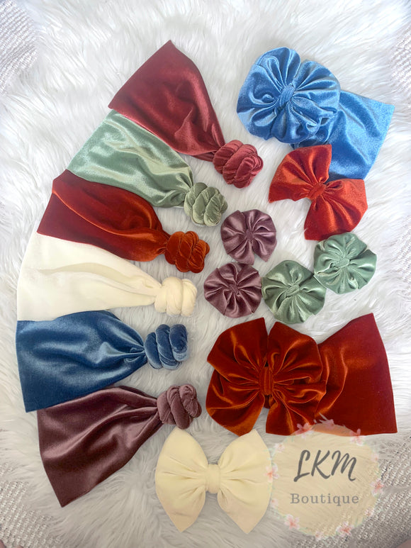 Velvet bow bundle!